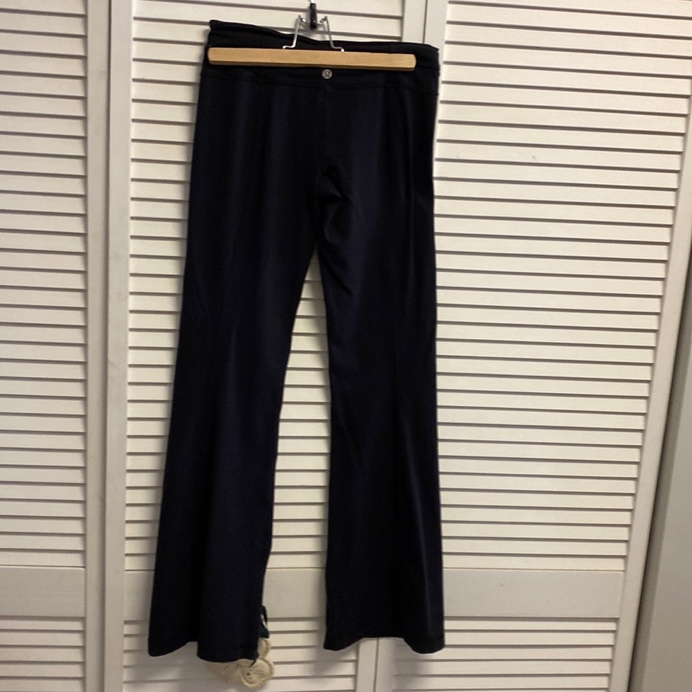 Lululemon black winter, lined, flared legging